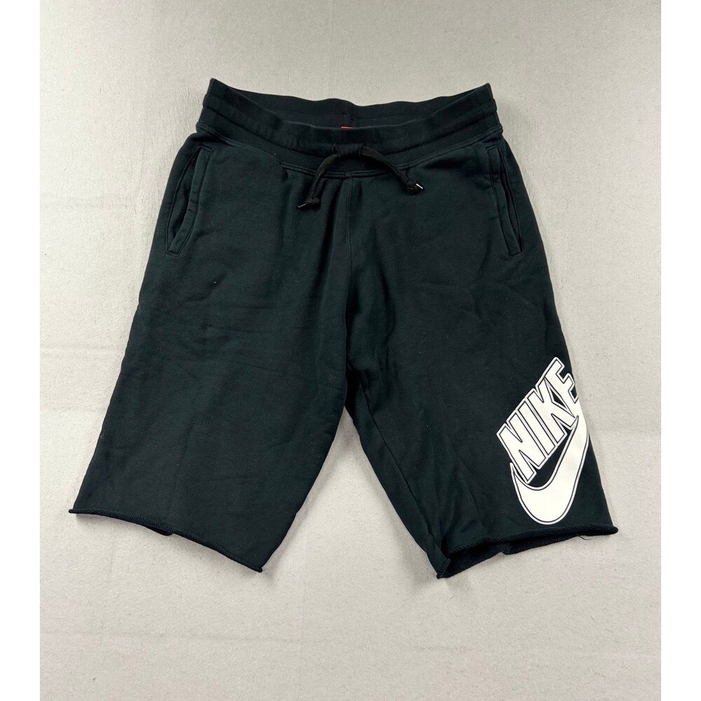 Nike Air French Terry Long Logo Black Shorts XL